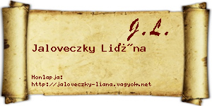Jaloveczky Liána névjegykártya